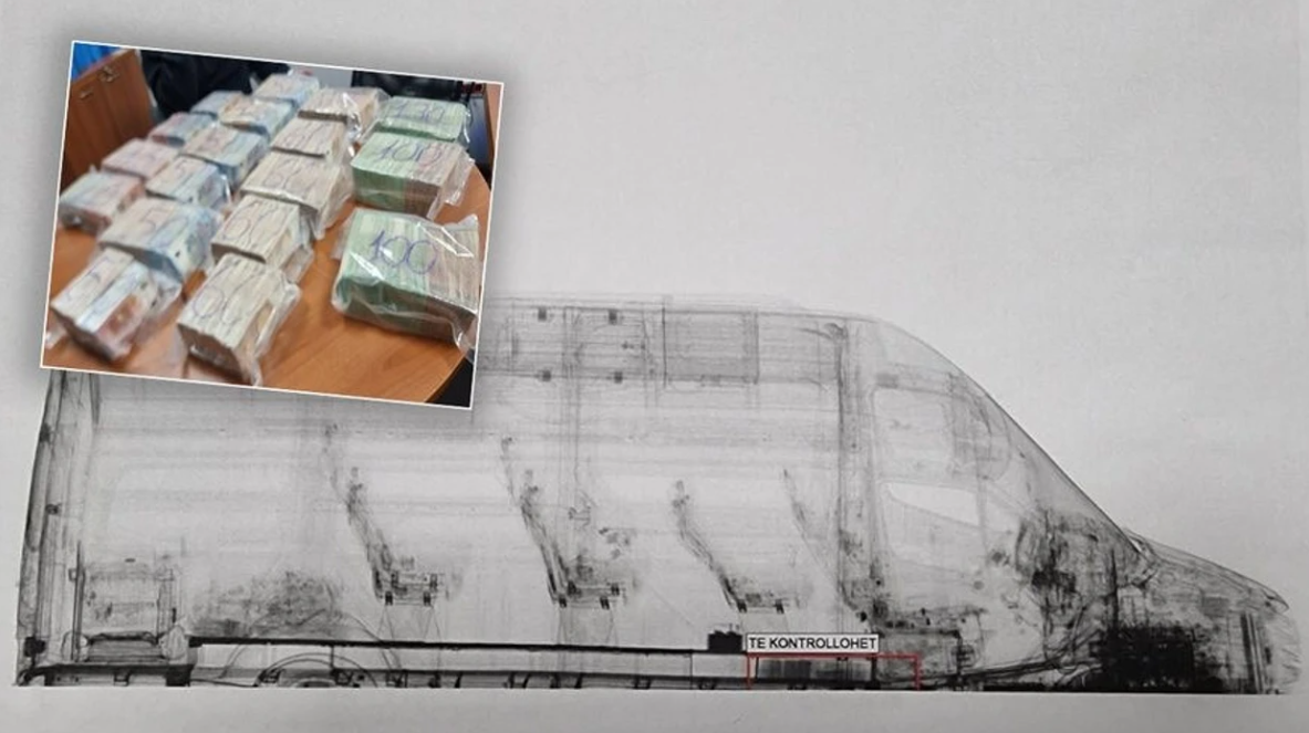 Furgoni ku u gjetën rreth 1 milion euro të fshehura në pikën kufitare në Merdarë